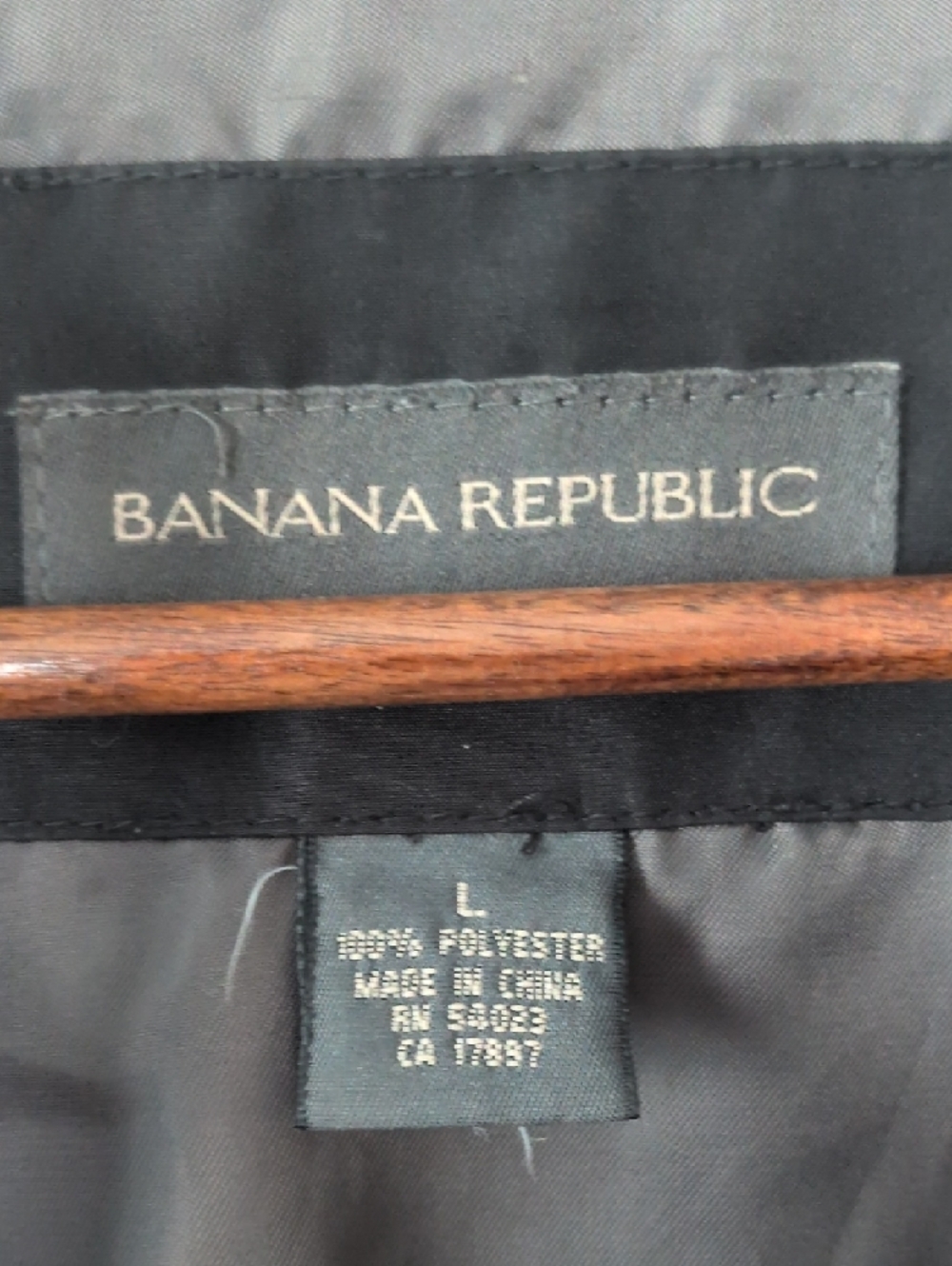 Banana Republic Men’s Black Lightweight Collared Zip Jacket - Picture 2 of 2